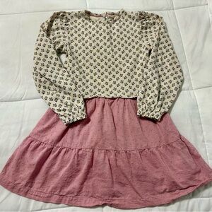 Mini Boden Cream Dress with Floral Print